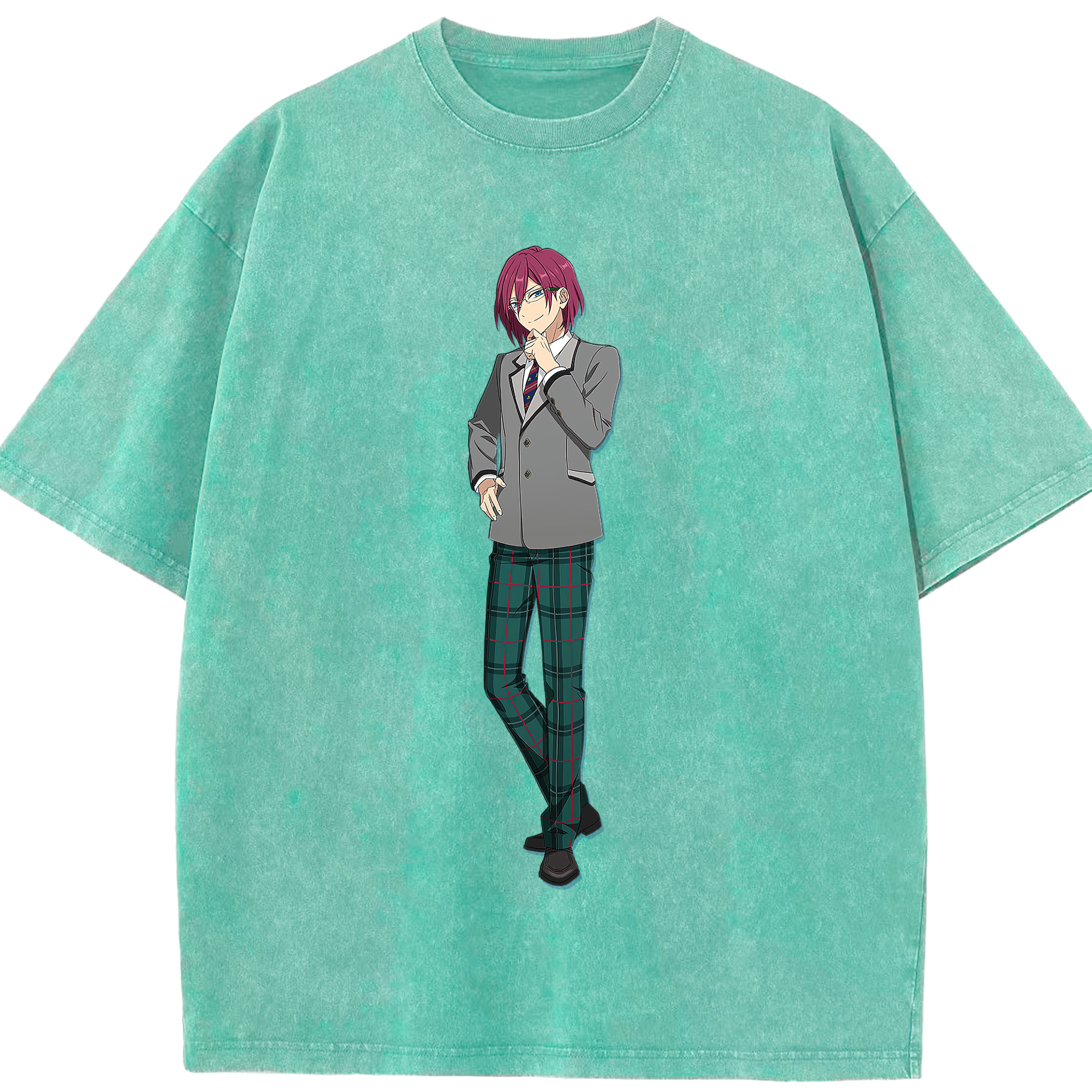 （画像用） あんさんぶるスターズ! Ensemble Stars 綿100% ヴィンテージ風 半袖Tシャツ（フロントプリント）